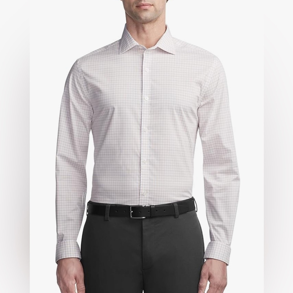 Van Heusen Men's Dress Shirt Slim Fit / Ultra Wrinkle Free - 14-14½ 32/33 Small - Picture 2 of 10